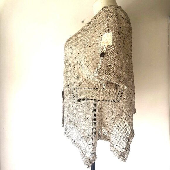 Kaktus Mesh Kimono style Blazer Size XL - Picture 3 of 7